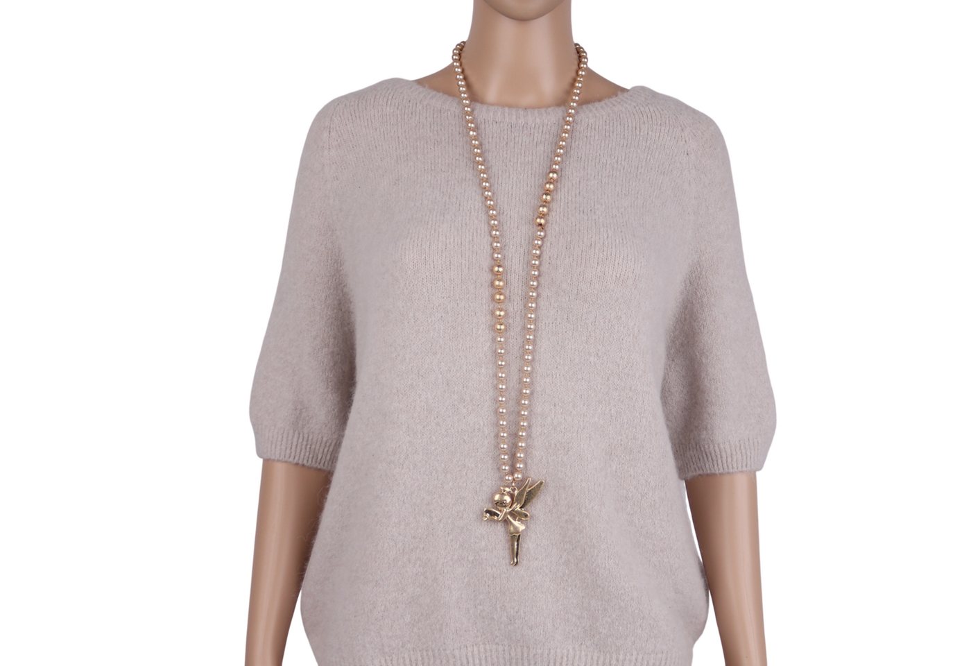 MIRROSI Lange Kette Damen Halskette mit elegantem Anhänger von MIRROSI