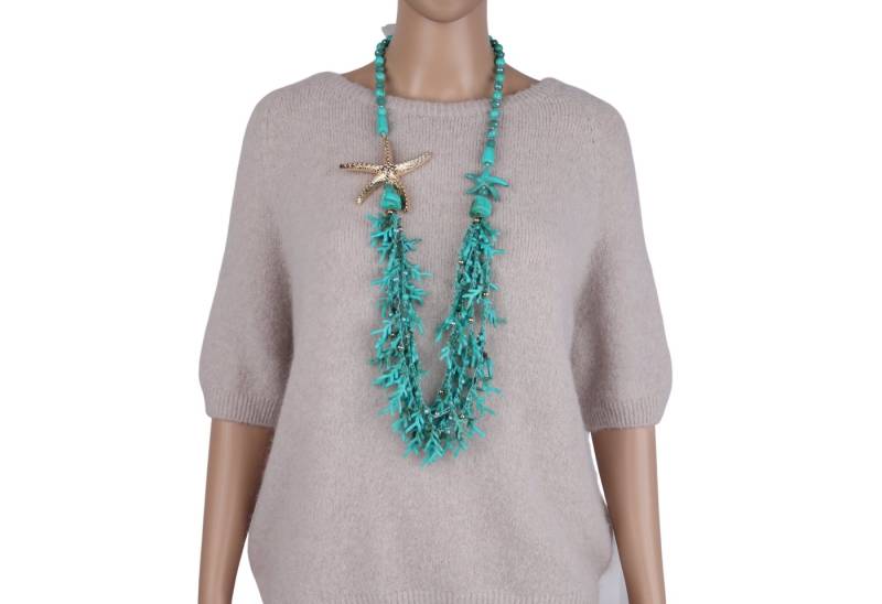 MIRROSI Lange Kette Damen Halskette mit elegantem Anhänger von MIRROSI