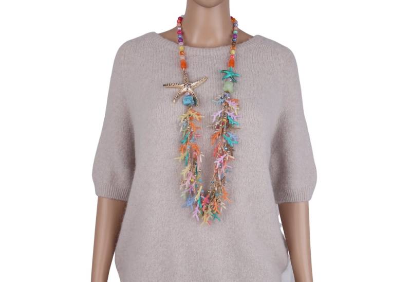 MIRROSI Lange Kette Damen Halskette mit elegantem Anhänger von MIRROSI