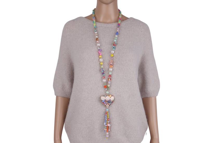 MIRROSI Lange Kette Damen Halskette mit elegantem Anhänger von MIRROSI