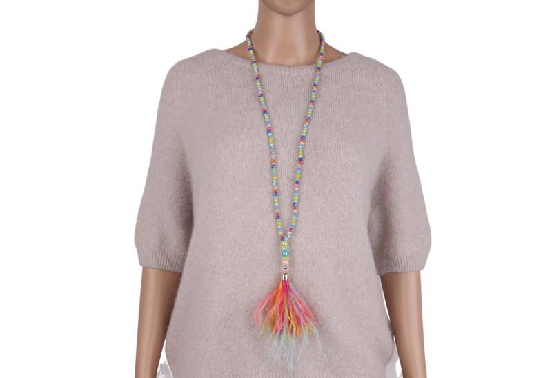 MIRROSI Lange Kette Damen Halskette mit elegantem Anhänger von MIRROSI