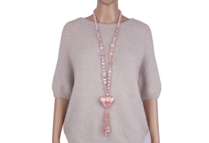 MIRROSI Lange Kette Damen Halskette mit elegantem Anhänger von MIRROSI