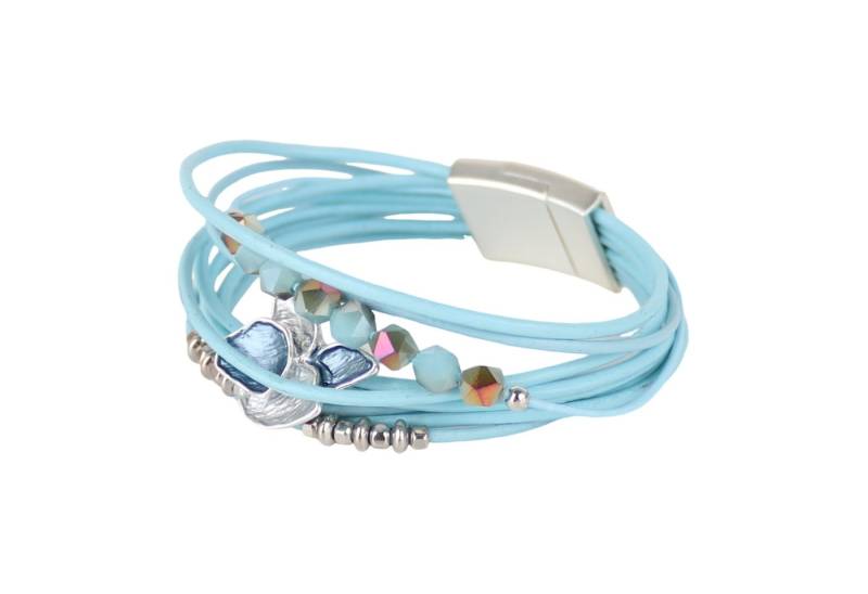 MIRROSI Lederarmband Damen aus Echtleder mit magnetischem Verschluss, Bohemian Style aus Echtleder von MIRROSI