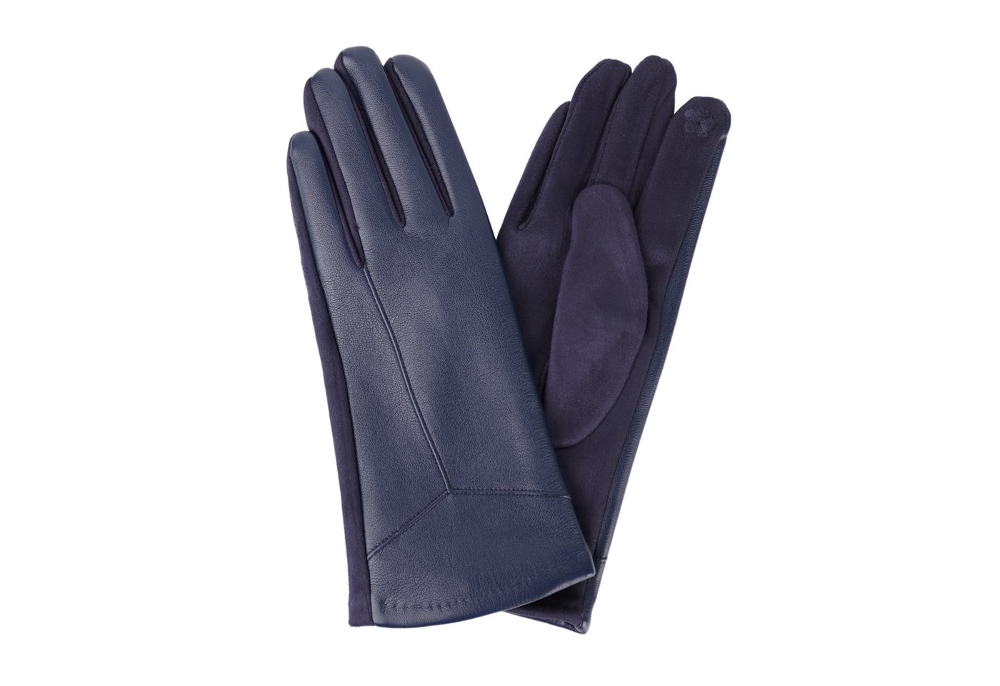 MIRROSI Lederhandschuhe Damen Touchscreen Handschuhe gefüttert Warm ONESIZE aus Veganleder sehr weich und warm ideal für Herbst oder Winter von MIRROSI