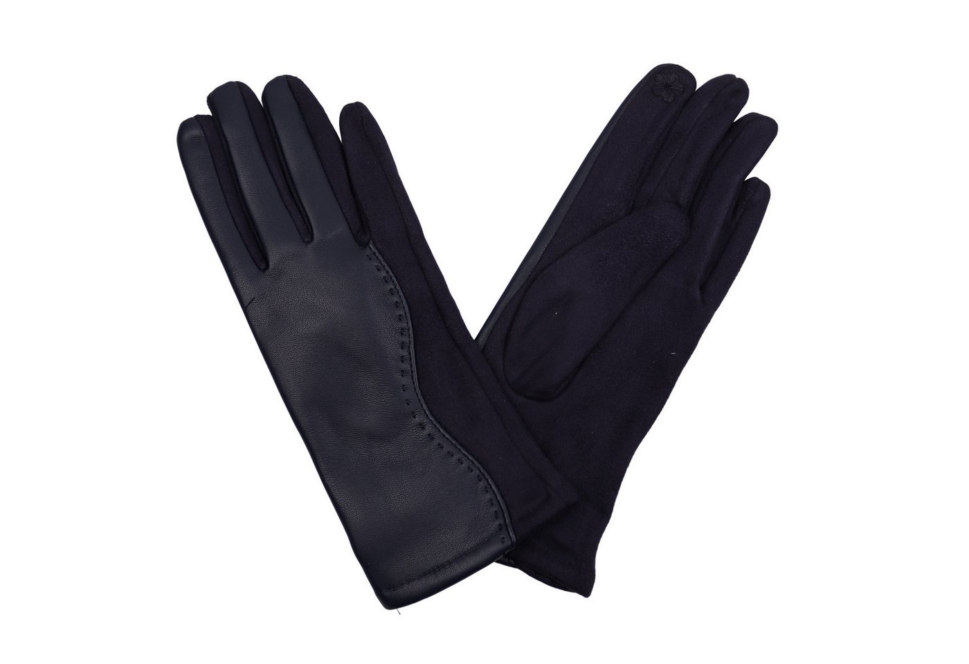 MIRROSI Lederhandschuhe Damen Touchscreen Handschuhe gefüttert Warm ONESIZE aus Veganleder sehr weich und warm ideal für Herbst oder Winter von MIRROSI