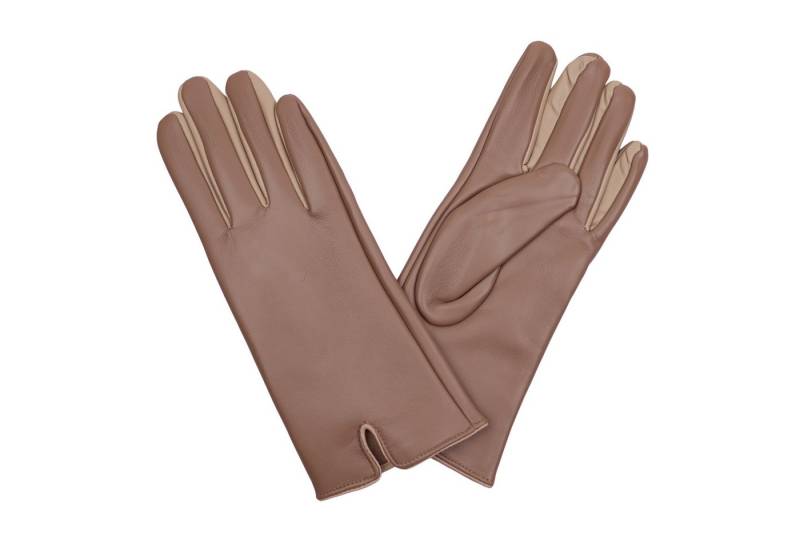 MIRROSI Lederhandschuhe Damen Touchscreen Handschuhe gefüttert Warm ONESIZE aus Veganleder sehr weich und warm ideal für Herbst oder Winter von MIRROSI