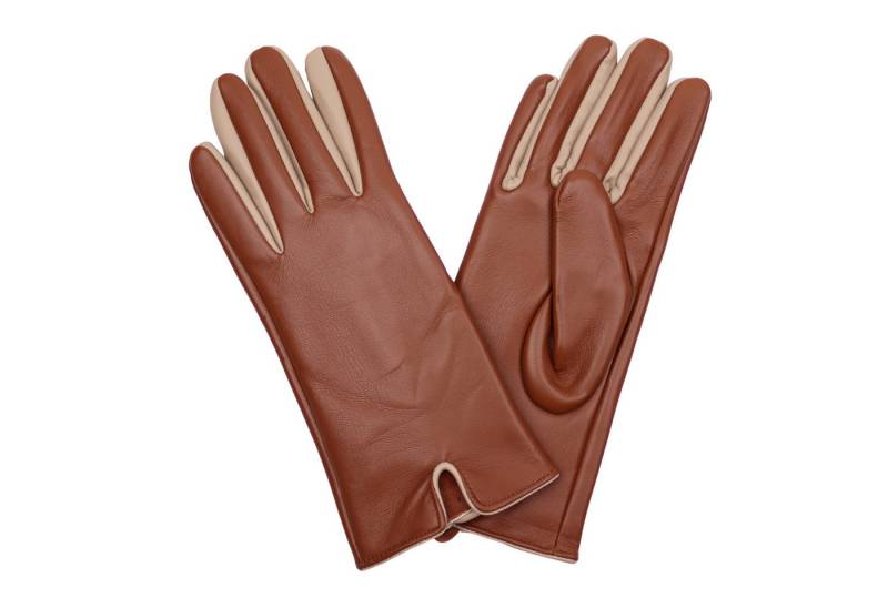 MIRROSI Lederhandschuhe Damen Touchscreen Handschuhe gefüttert Warm ONESIZE aus Veganleder sehr weich und warm ideal für Herbst oder Winter von MIRROSI