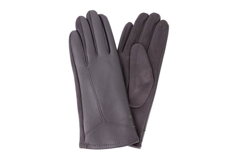 MIRROSI Lederhandschuhe Damen Touchscreen Handschuhe gefüttert Warm ONESIZE aus Veganleder sehr weich und warm ideal für Herbst oder Winter von MIRROSI