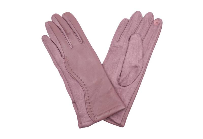 MIRROSI Lederhandschuhe Damen Touchscreen Handschuhe gefüttert Warm ONESIZE aus Veganleder sehr weich und warm ideal für Herbst oder Winter von MIRROSI
