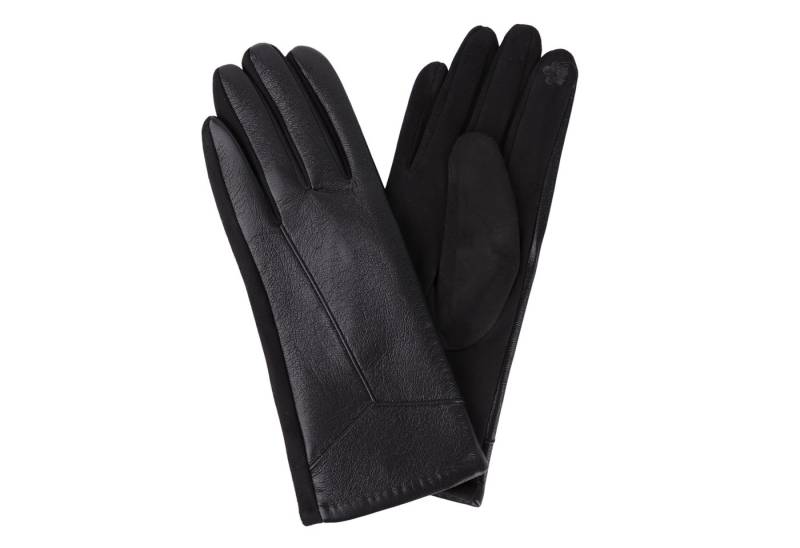 MIRROSI Lederhandschuhe Damen Touchscreen Handschuhe gefüttert Warm ONESIZE aus Veganleder sehr weich und warm ideal für Herbst oder Winter von MIRROSI