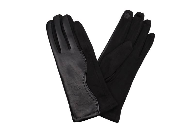 MIRROSI Lederhandschuhe Damen Touchscreen Handschuhe gefüttert Warm ONESIZE aus Veganleder sehr weich und warm ideal für Herbst oder Winter von MIRROSI
