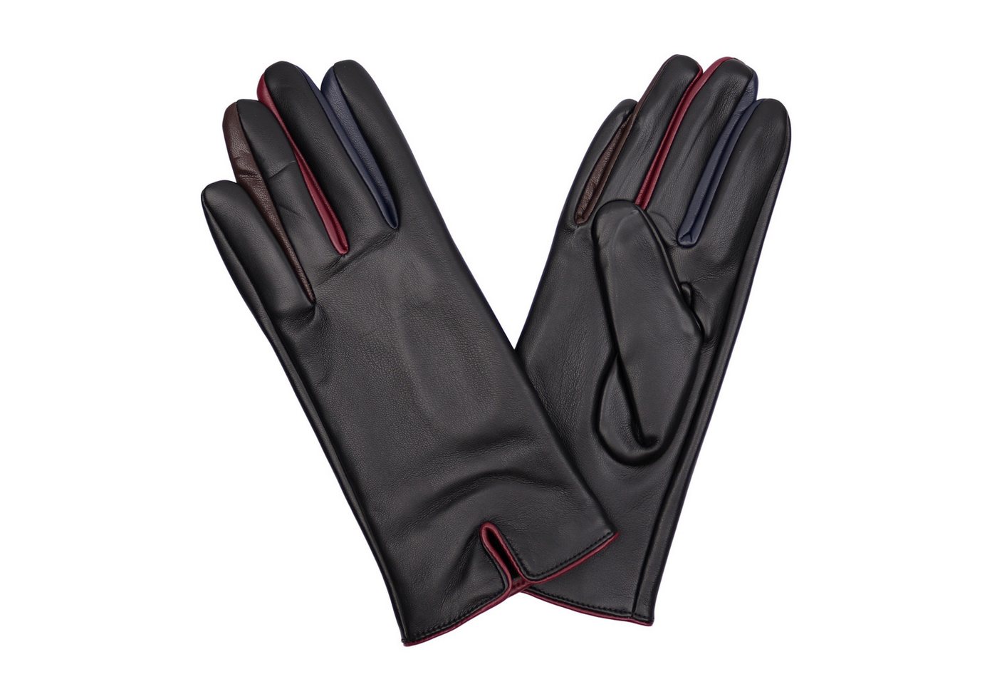 MIRROSI Lederhandschuhe Damen Touchscreen Handschuhe gefüttert Warm ONESIZE aus Veganleder sehr weich und warm ideal für Herbst oder Winter von MIRROSI