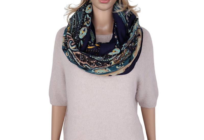 MIRROSI Loop Damen Schal Weich aus 100% Viskose Groß, (ca. 180x90cm Zweimal um den Hals wickelbar), Damen Halstuch Stola ideal für Frühling,Sommer, Herbst oder Winter von MIRROSI
