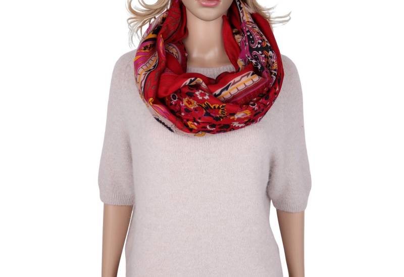 MIRROSI Loop Damen Schal Weich aus 100% Viskose Groß, (ca. 180x90cm Zweimal um den Hals wickelbar), Damen Halstuch Stola ideal für Frühling,Sommer, Herbst oder Winter von MIRROSI