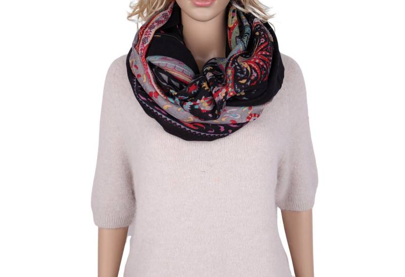 MIRROSI Loop Damen Schal Weich aus 100% Viskose Groß, (ca. 180x90cm Zweimal um den Hals wickelbar), Damen Halstuch Stola ideal für Frühling,Sommer, Herbst oder Winter von MIRROSI