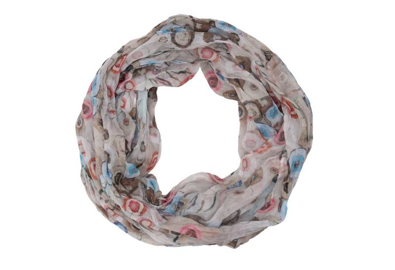 MIRROSI Loop Damen Schal mit Blümchen-Muster Weich, Damen Halstuch ideal für Frühling, Sommer oder Herbst von MIRROSI