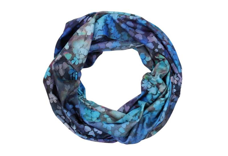 MIRROSI Loop Damen Schal mit Blümchen-Muster Weich aus 100% Viskose, (ca. 170x40cm Zweimal um den Hals wickelbar, ca. 97 Gramm, Neue Kollektion Herbst/Winter 2025), Damen Halstuch ideal für Herbst und Winter von MIRROSI