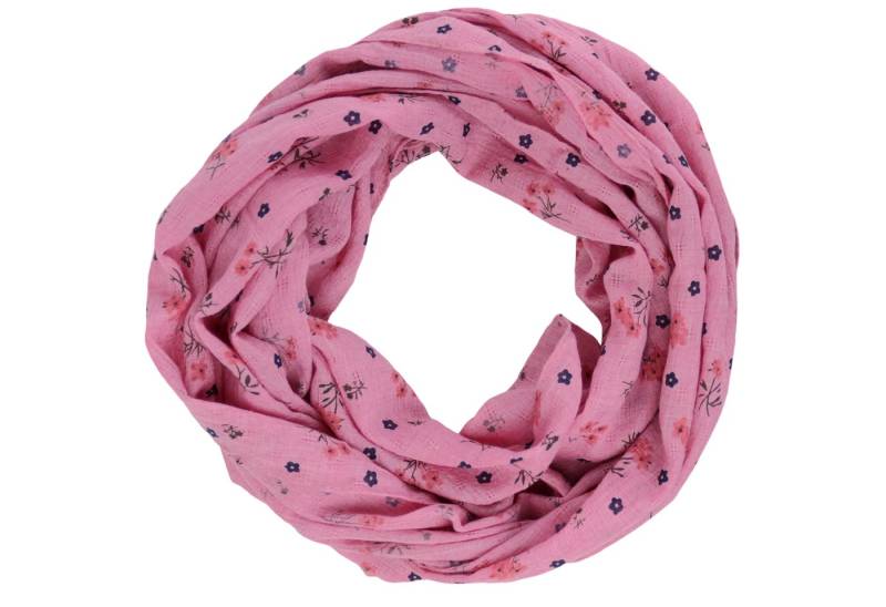 MIRROSI Loop Damen Schal mit Blumen-Muster Weich aus 100% Baumwolle, (ca. 160x44cm Zweimal um den Hals wickelbar) von MIRROSI