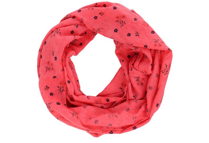 MIRROSI Loop Damen Schal mit Blumen-Muster Weich aus 100% Baumwolle, (ca. 160x44cm Zweimal um den Hals wickelbar) von MIRROSI