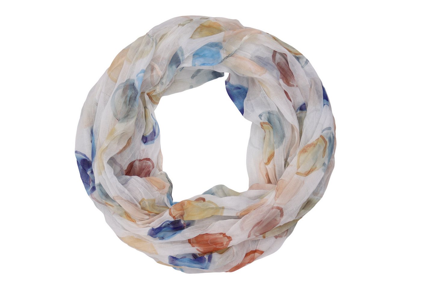 MIRROSI Loop Damen Schal mit Kreis-Muster Weich, (zweimal um den Hals wickelbar, ca.45x75cm), Damen Halstuch ideal für Frühling, Sommer oder Herbst von MIRROSI