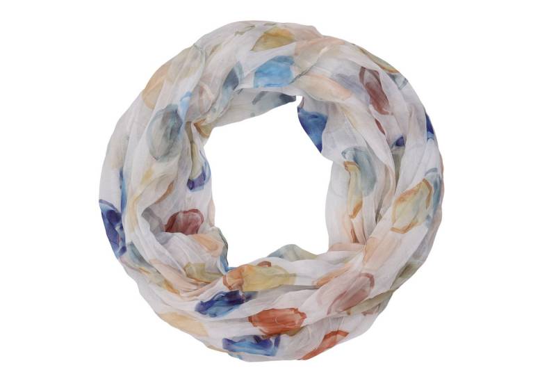 MIRROSI Loop Damen Schal mit Kreis-Muster Weich, (zweimal um den Hals wickelbar, ca.45x75cm), Damen Halstuch ideal für Frühling, Sommer oder Herbst von MIRROSI