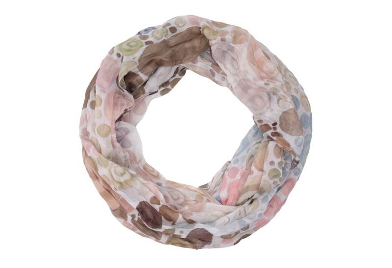 MIRROSI Loop Damen Schal mit Kreis-Muster Weich, (zweimal um den Hals wickelbar, ca.45x75cm), Damen Halstuch ideal für Frühling, Sommer oder Herbst von MIRROSI