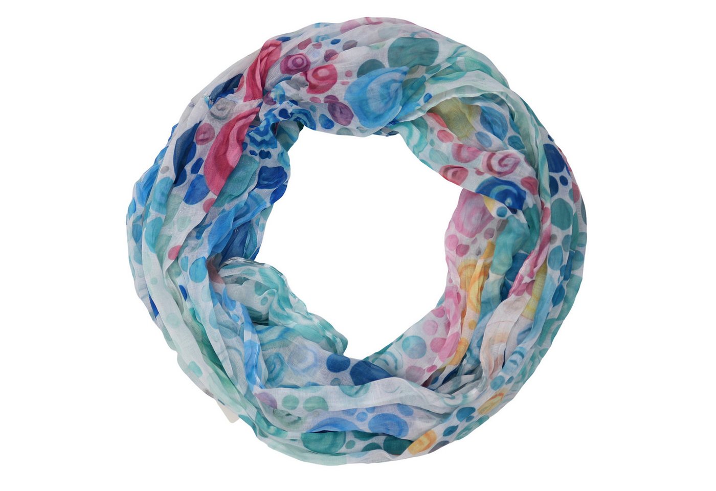 MIRROSI Loop Damen Schal mit Kreis-Muster Weich, (zweimal um den Hals wickelbar), Damen Halstuch ideal für Frühling, Sommer oder Herbst von MIRROSI