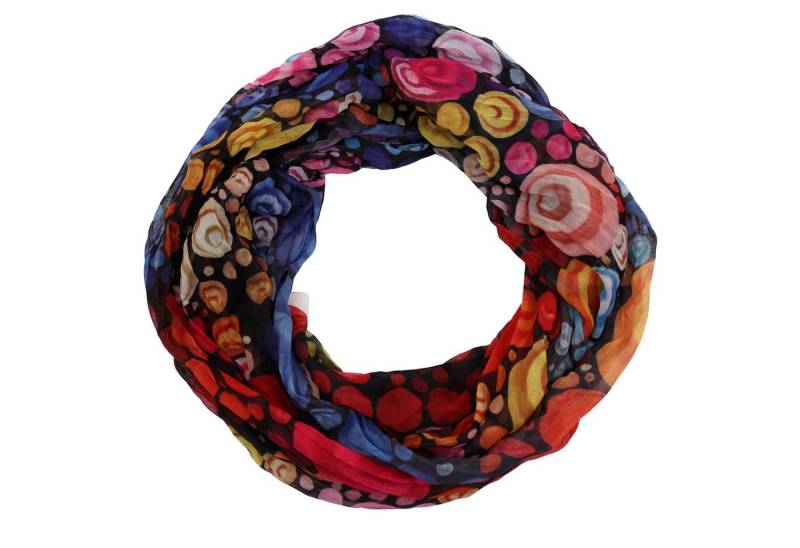 MIRROSI Loop Damen Schal mit Kreis-Muster Weich, (zweimal um den Hals wickelbar, ca.45x75cm), Damen Halstuch ideal für Frühling, Sommer oder Herbst von MIRROSI