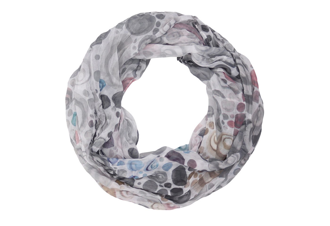 MIRROSI Loop Damen Schal mit Kreis-Muster Weich, (zweimal um den Hals wickelbar), Damen Halstuch ideal für Frühling, Sommer oder Herbst von MIRROSI