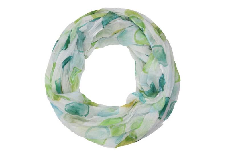 MIRROSI Loop Damen Schal mit Kreis-Muster Weich, (zweimal um den Hals wickelbar, ca.45x75cm), Damen Halstuch ideal für Frühling, Sommer oder Herbst von MIRROSI