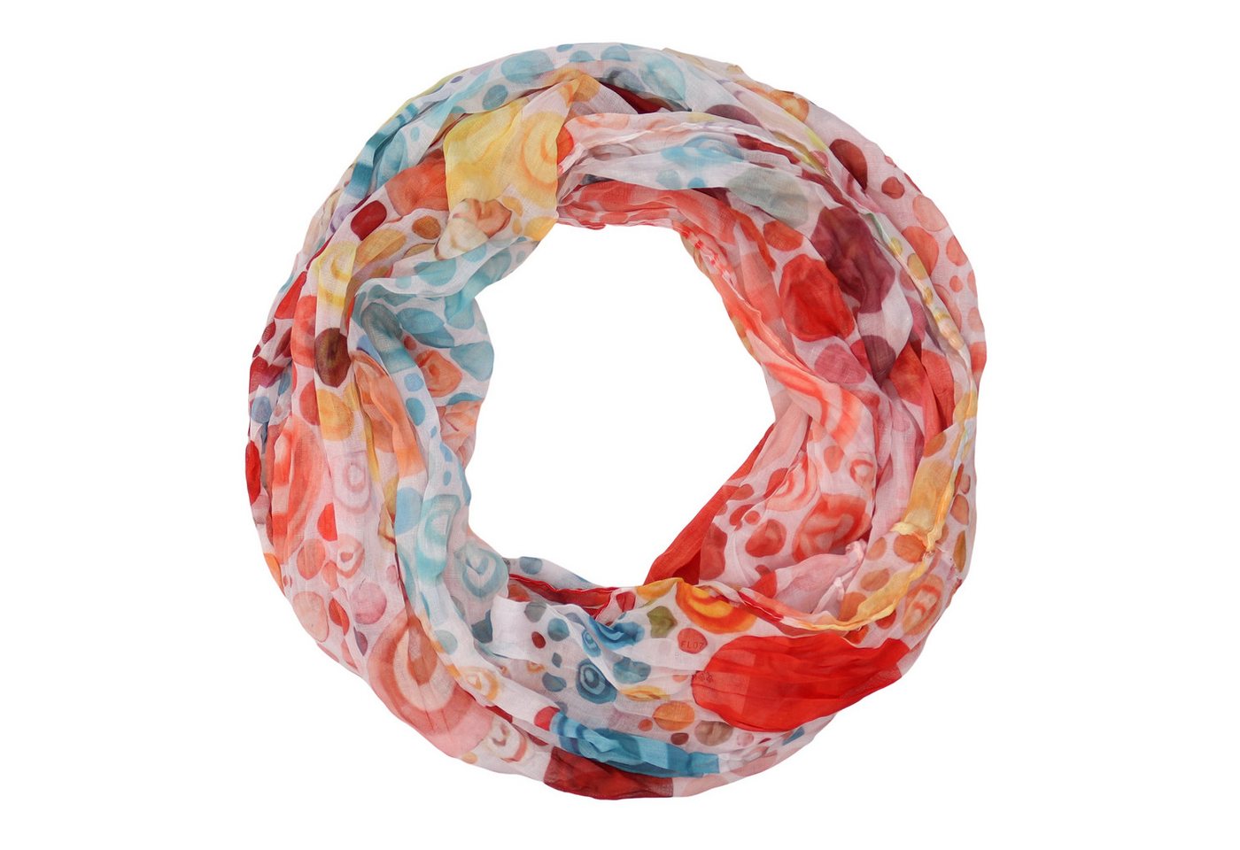 MIRROSI Loop Damen Schal mit Kreis-Muster Weich, (zweimal um den Hals wickelbar), Damen Halstuch ideal für Frühling, Sommer oder Herbst von MIRROSI