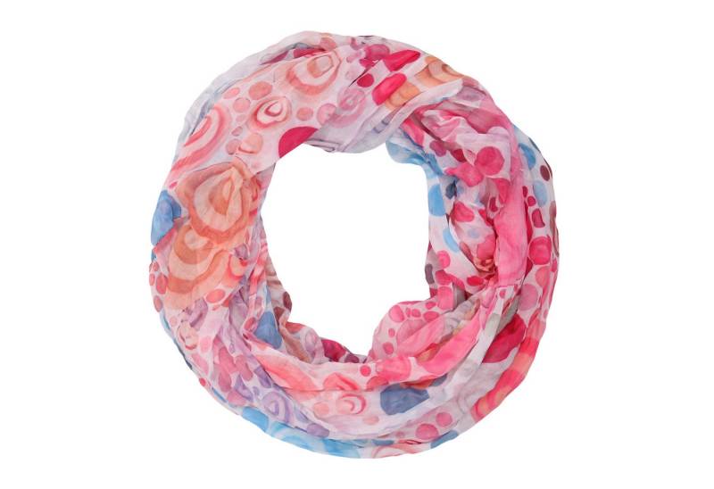 MIRROSI Loop Damen Schal mit Kreis-Muster Weich, (zweimal um den Hals wickelbar, ca.45x75cm), Damen Halstuch ideal für Frühling, Sommer oder Herbst von MIRROSI