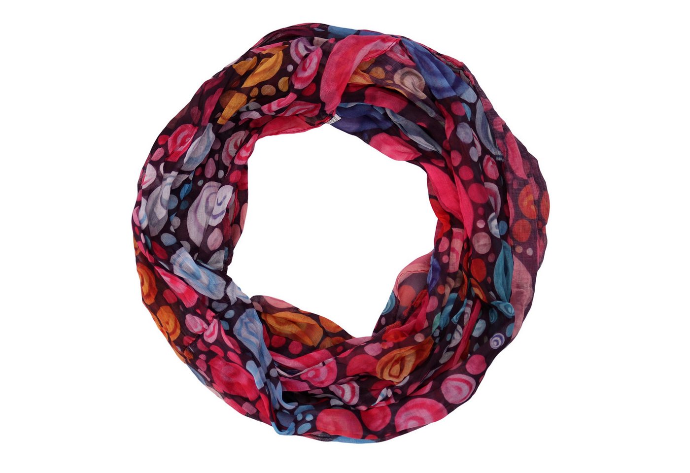 MIRROSI Loop Damen Schal mit Kreis-Muster Weich, (zweimal um den Hals wickelbar), Damen Halstuch ideal für Frühling, Sommer oder Herbst von MIRROSI