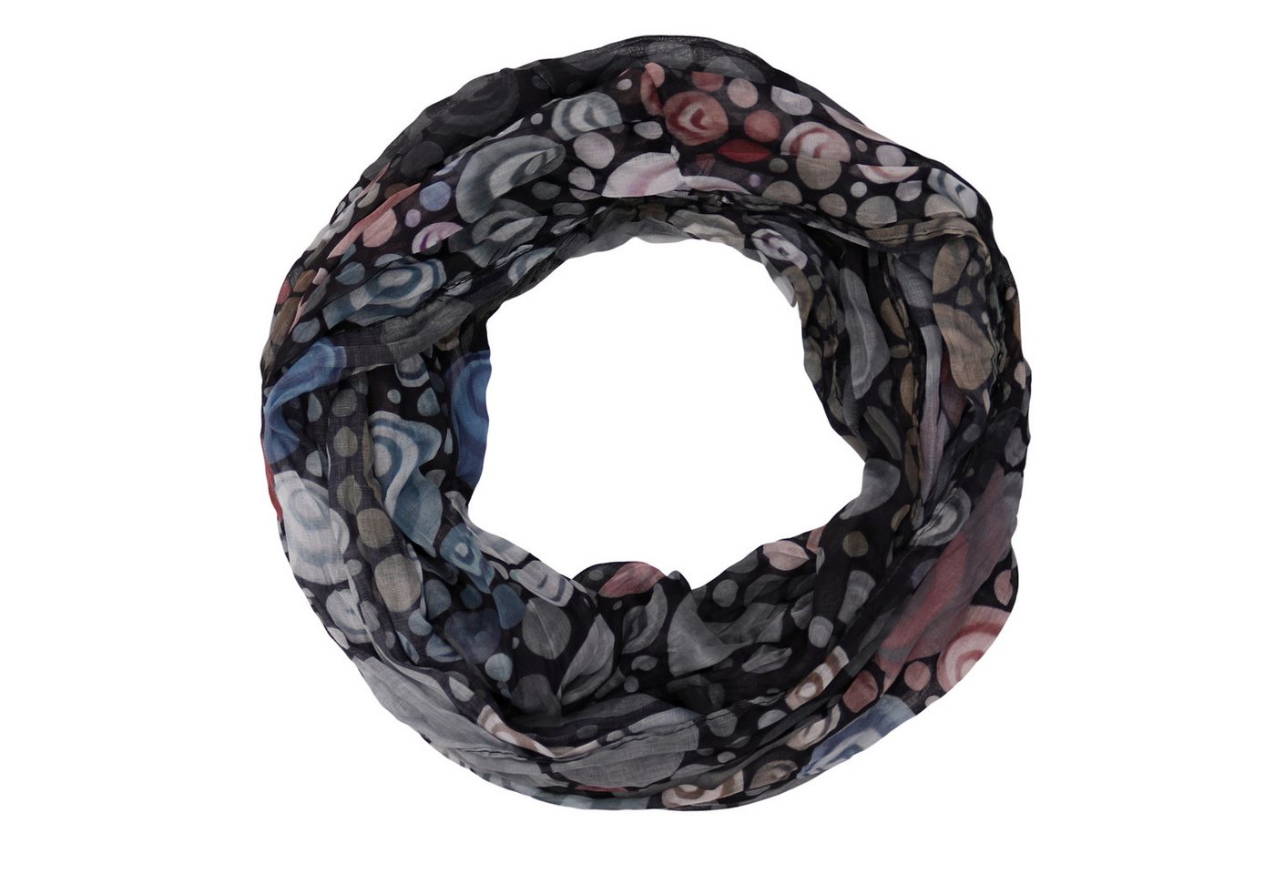 MIRROSI Loop Damen Schal mit Kreis-Muster Weich, (zweimal um den Hals wickelbar, ca.45x75cm), Damen Halstuch ideal für Frühling, Sommer oder Herbst von MIRROSI