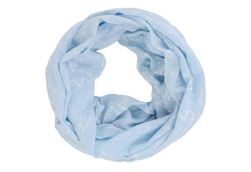 MIRROSI Loop Damen Schal mit Love Herz Muster Weich aus 100% Baumwolle, (ca. 160x44cm Zweimal um den Hals wickelbar), Damen Halstuch Stola ideal für Frühling,Sommer, Herbst von MIRROSI