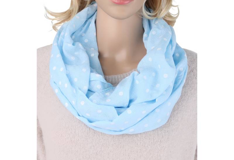 MIRROSI Loop Damen Schal mit Paisley Punkte Weich aus 100% Baumwolle, (ca. 160x44cm Zweimal um den Hals wickelbar), Damen Halstuch Stola ideal für Frühling,Sommer, Herbst von MIRROSI