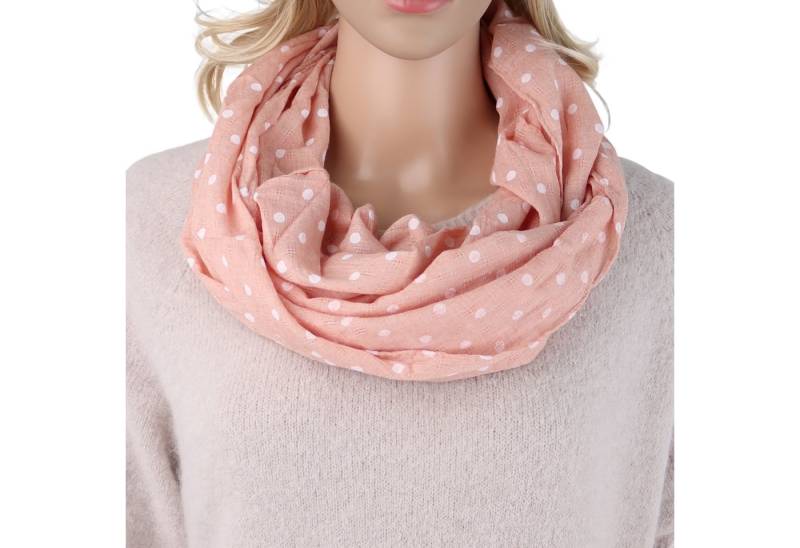 MIRROSI Loop Damen Schal mit Paisley Punkte Weich aus 100% Baumwolle, (ca. 160x44cm Zweimal um den Hals wickelbar), Damen Halstuch Stola ideal für Frühling,Sommer, Herbst von MIRROSI