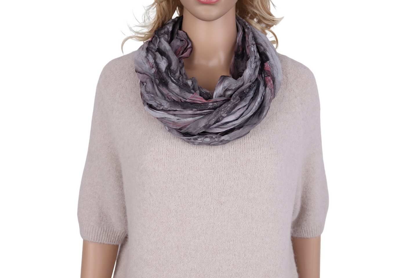 MIRROSI Loop Damen Schal mit Regenbogen-Muster Weich, (Zweimal um den Hals wickelbar), Damen Halstuch ideal für Frühling, Sommer oder Herbst von MIRROSI