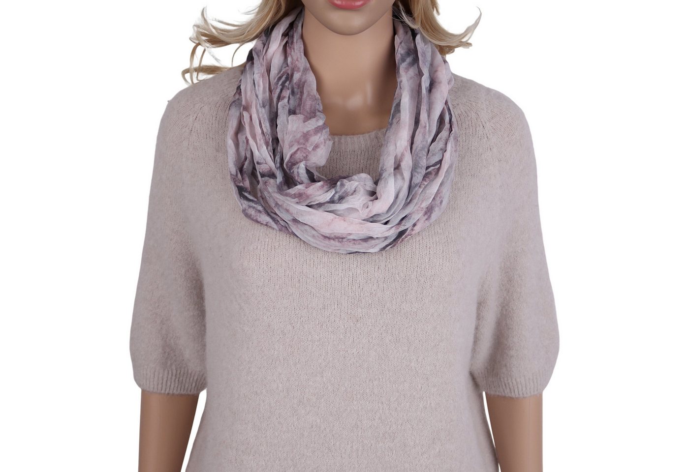 MIRROSI Loop Damen Schal mit Regenbogen-Muster Weich, (Zweimal um den Hals wickelbar, ca.45x75cm), Damen Halstuch ideal für Frühling, Sommer oder Herbst von MIRROSI