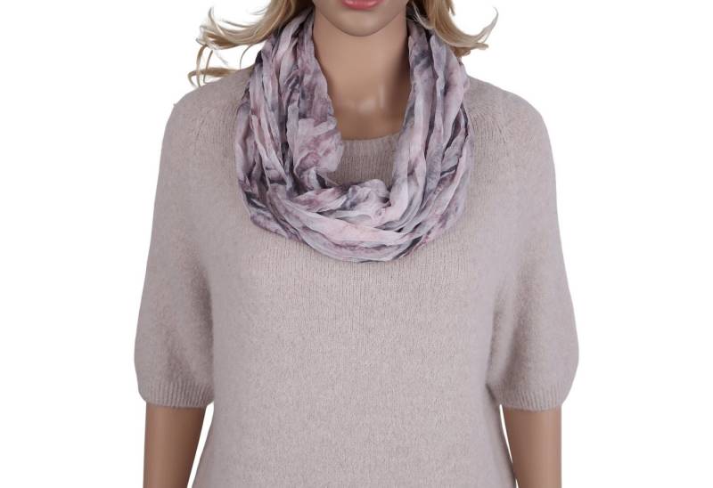 MIRROSI Loop Damen Schal mit Regenbogen-Muster Weich, (Zweimal um den Hals wickelbar, ca.45x75cm), Damen Halstuch ideal für Frühling, Sommer oder Herbst von MIRROSI