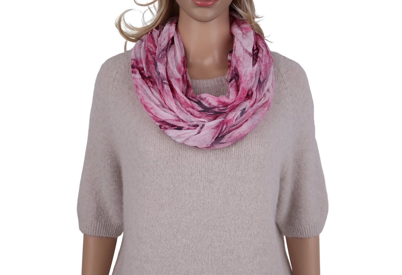 MIRROSI Loop Damen Schal mit Regenbogen-Muster Weich, (Zweimal um den Hals wickelbar, ca.45x75cm), Damen Halstuch ideal für Frühling, Sommer oder Herbst von MIRROSI