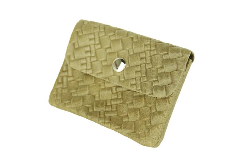 MIRROSI Mini Geldbörse Damen Kleines Portemonnaie MADE IN ITALY Echtleder (11x8x2cm BxHxT), viele tolle Trendfarben zur Auswahl, leicht von MIRROSI