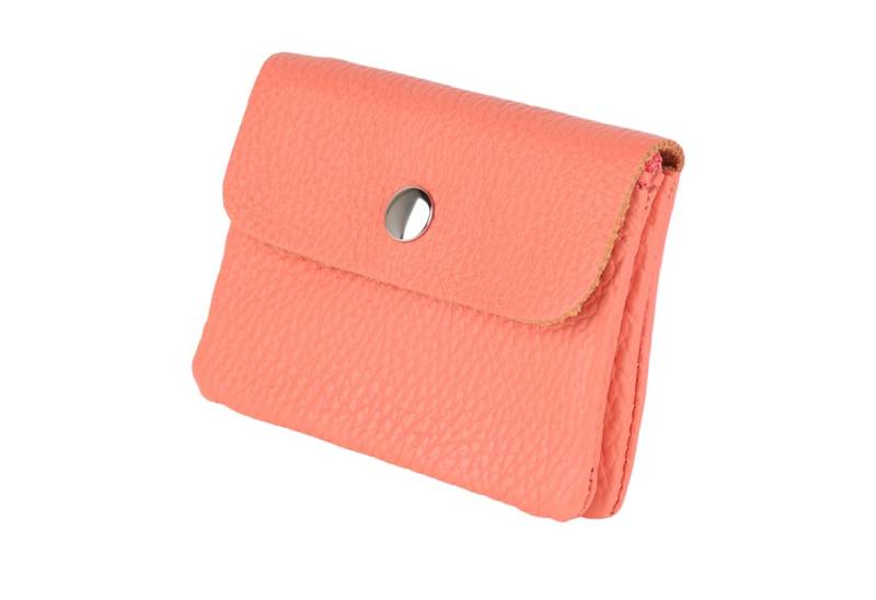 MIRROSI Mini Geldbörse Damen Kleines Portemonnaie MADE IN ITALY Echtleder (11x8x2cm BxHxT), viele tolle Trendfarben zur Auswahl, leicht von MIRROSI