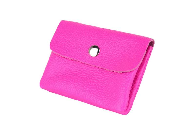 MIRROSI Mini Geldbörse Damen Kleines Portemonnaie MADE IN ITALY Echtleder (11x8x2cm BxHxT), viele tolle Trendfarben zur Auswahl, leicht von MIRROSI