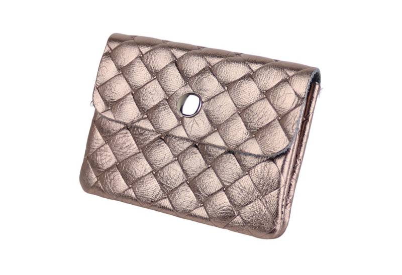 MIRROSI Mini Geldbörse Kleines Mittelgroßes Portemonnaie MADE IN ITALY Echtleder (11x8x2cm BxHxT), viele tolle Trendfarben zur Auswahl, leicht von MIRROSI