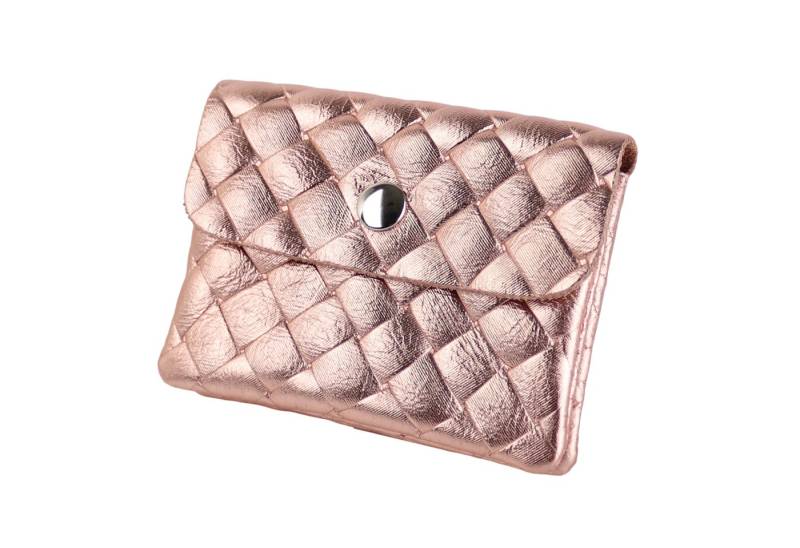 MIRROSI Mini Geldbörse Kleines Mittelgroßes Portemonnaie MADE IN ITALY Echtleder (11x8x2cm BxHxT), viele tolle Trendfarben zur Auswahl, leicht von MIRROSI