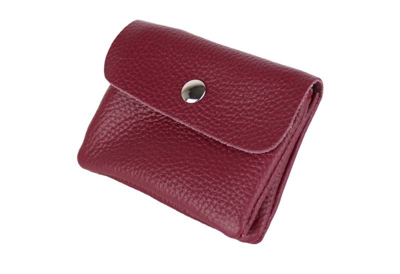 MIRROSI Mini Geldbörse Kleines Mittelgroßes Portemonnaie MADE IN ITALY Echtleder (11x8x2cm BxHxT), viele tolle Trendfarben zur Auswahl, leicht von MIRROSI