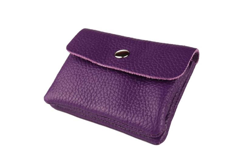 MIRROSI Mini Geldbörse Kleines Mittelgroßes Portemonnaie MADE IN ITALY Echtleder (11x8x2cm BxHxT), viele tolle Trendfarben zur Auswahl, leicht von MIRROSI