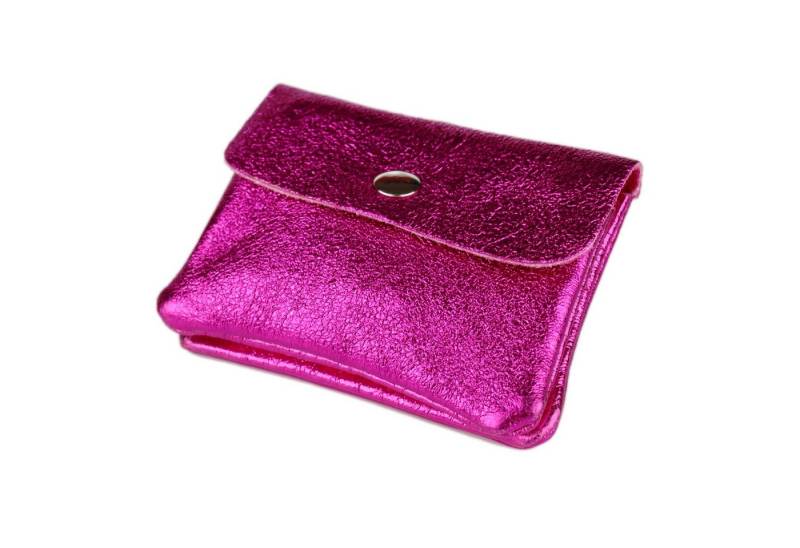 MIRROSI Mini Geldbörse Kleines Mittelgroßes Portemonnaie MADE IN ITALY Echtleder (11x8x2cm BxHxT), viele tolle Trendfarben zur Auswahl, leicht von MIRROSI