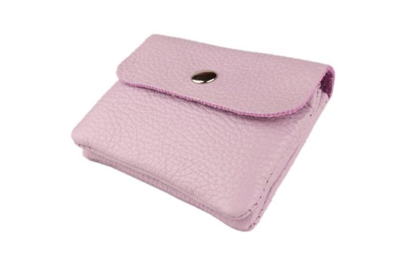 MIRROSI Mini Geldbörse Kleines Mittelgroßes Portemonnaie MADE IN ITALY Echtleder (11x8x2cm BxHxT), viele tolle Trendfarben zur Auswahl, leicht von MIRROSI